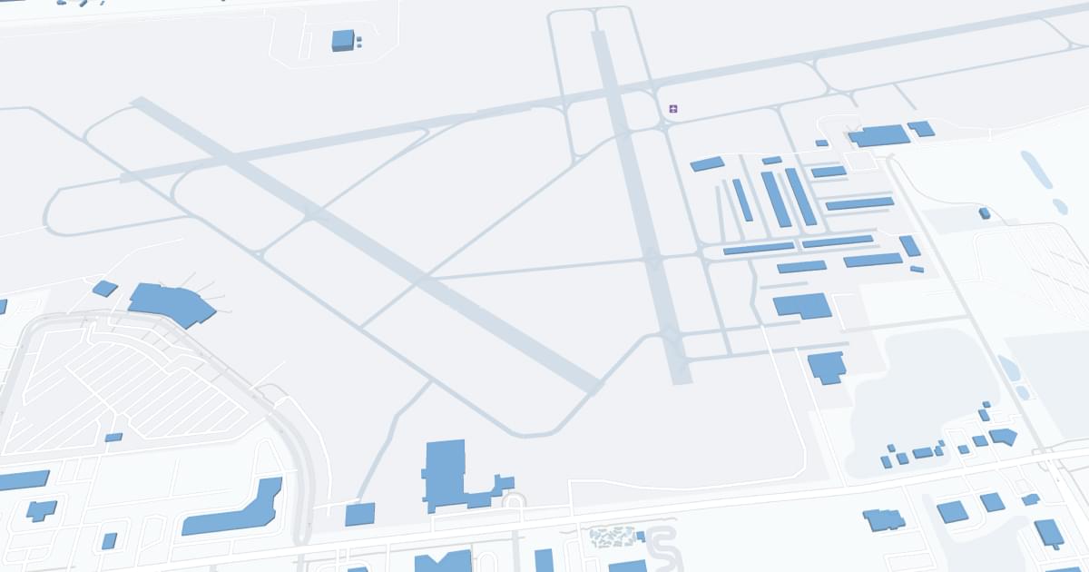 Kalamazoo/Battle Creek International Airport (AZO) Map