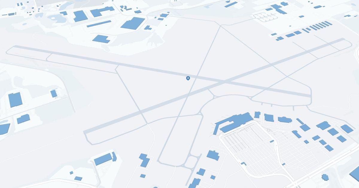 Akron-Canton Airport (CAK) Map