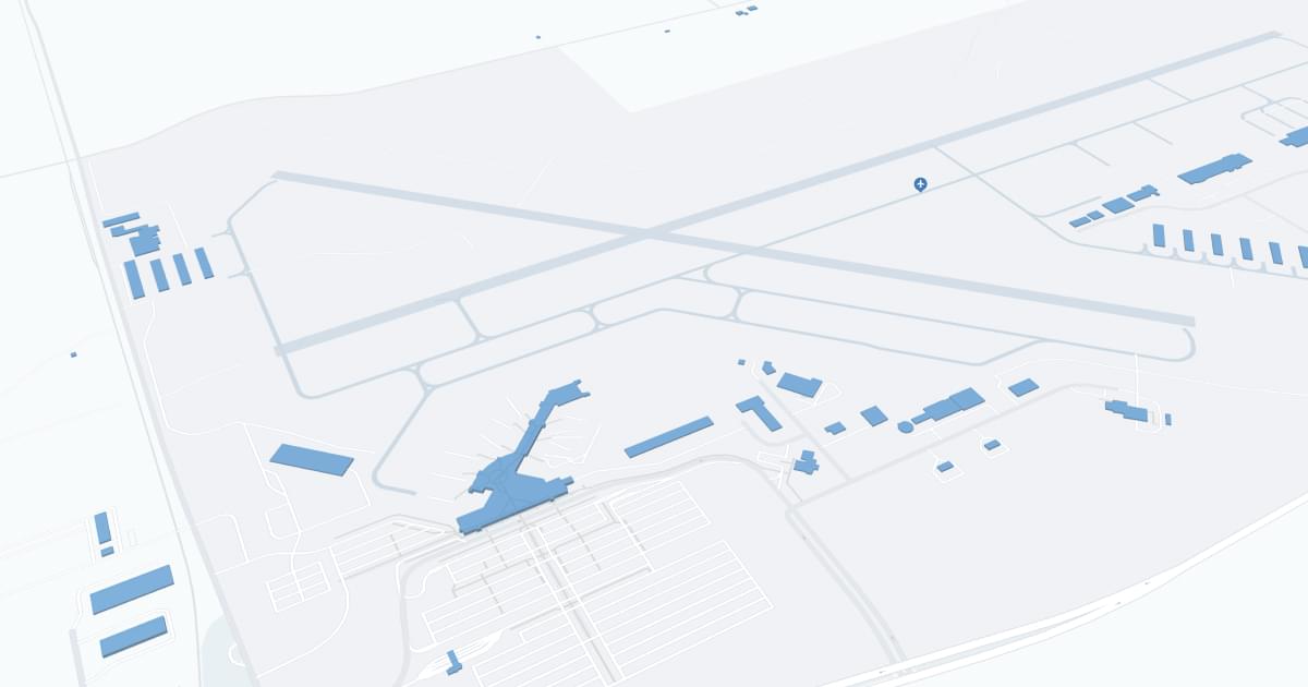 The Eastern Iowa Airport (CID) Map