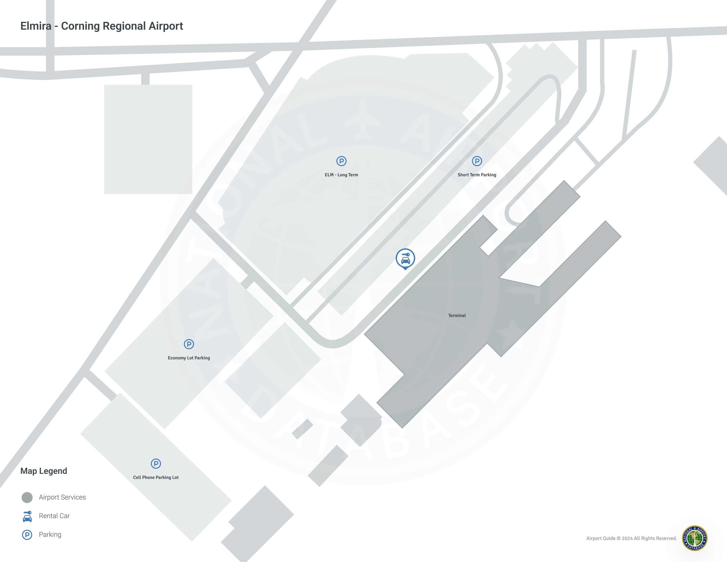 Elmira Corning Regional Airport (ELM) Interactive Map