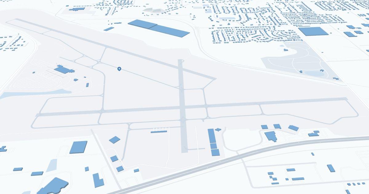 Evansville Regional Airport (EVV) Map