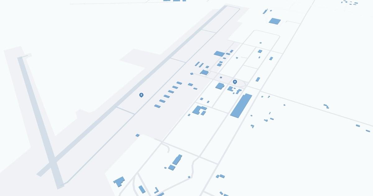 Great Bend Municipal Airport (GBD) Map