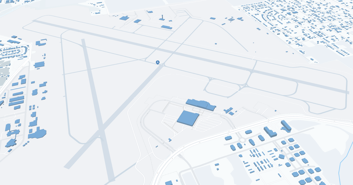 Gulfport-Biloxi International Airport (GPT) Map