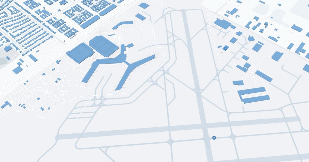 William P Hobby Airport (HOU) Map