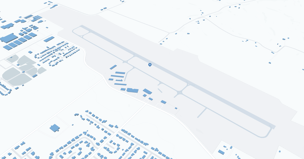 Boone County Airport Arkansas (HRO) Map