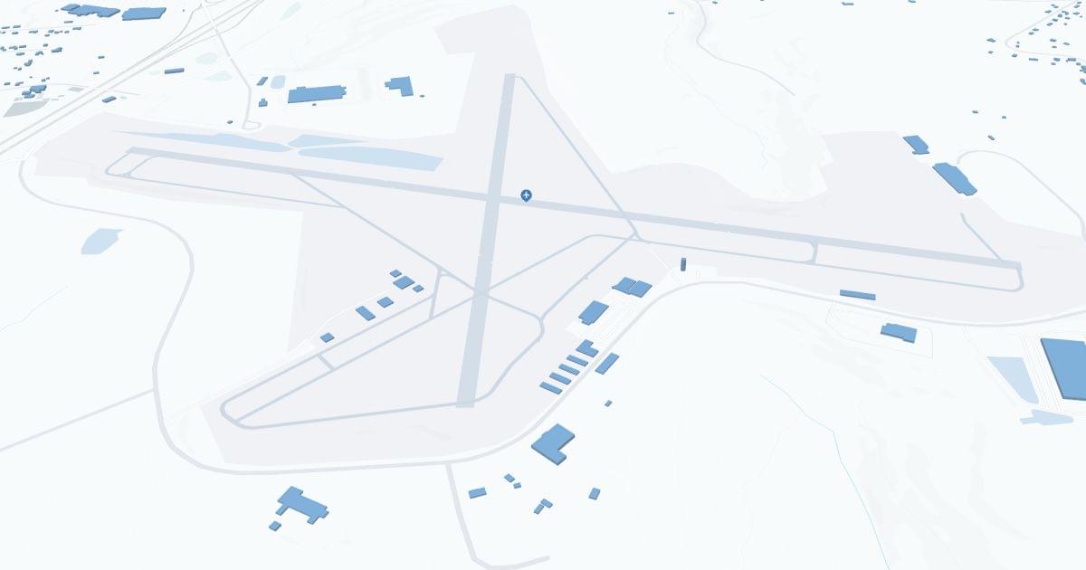 John Murtha Johnstown-Cambria County Airport (JST) Map