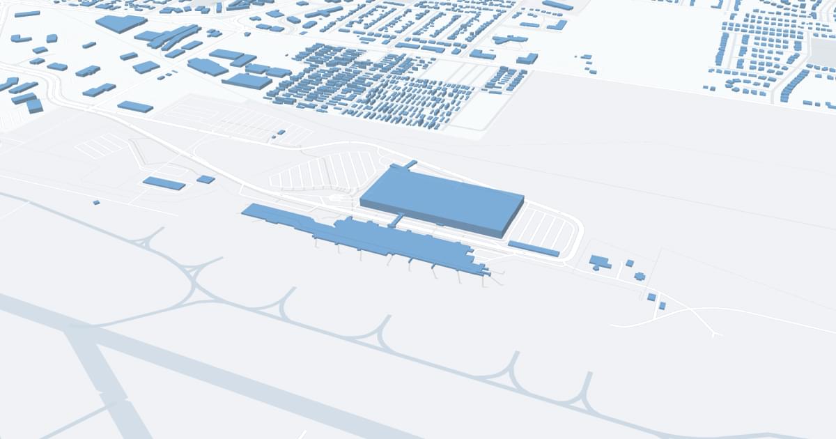 Dane County Regional Airport-Truax Field (MSN) Map