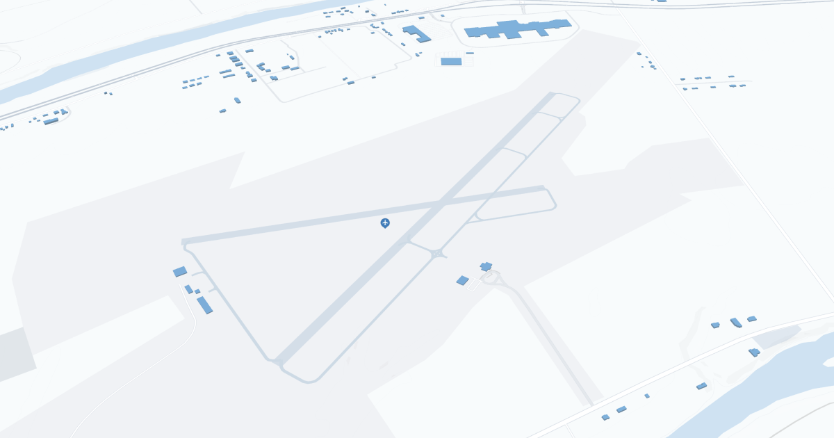 Massena International Airport-Richards Field (MSS) Map