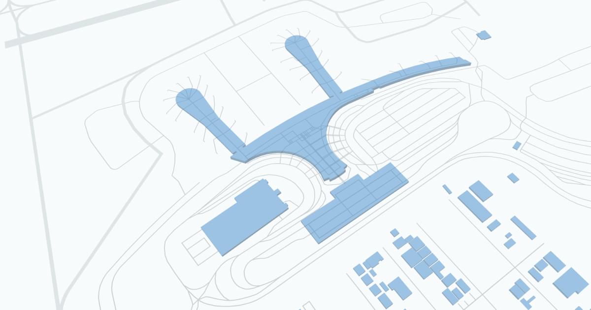 Louis Armstrong New Orleans International Airport (MSY) Map