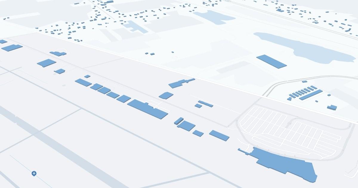 Eugene F Kranz Toledo Express Airport (TOL) Map