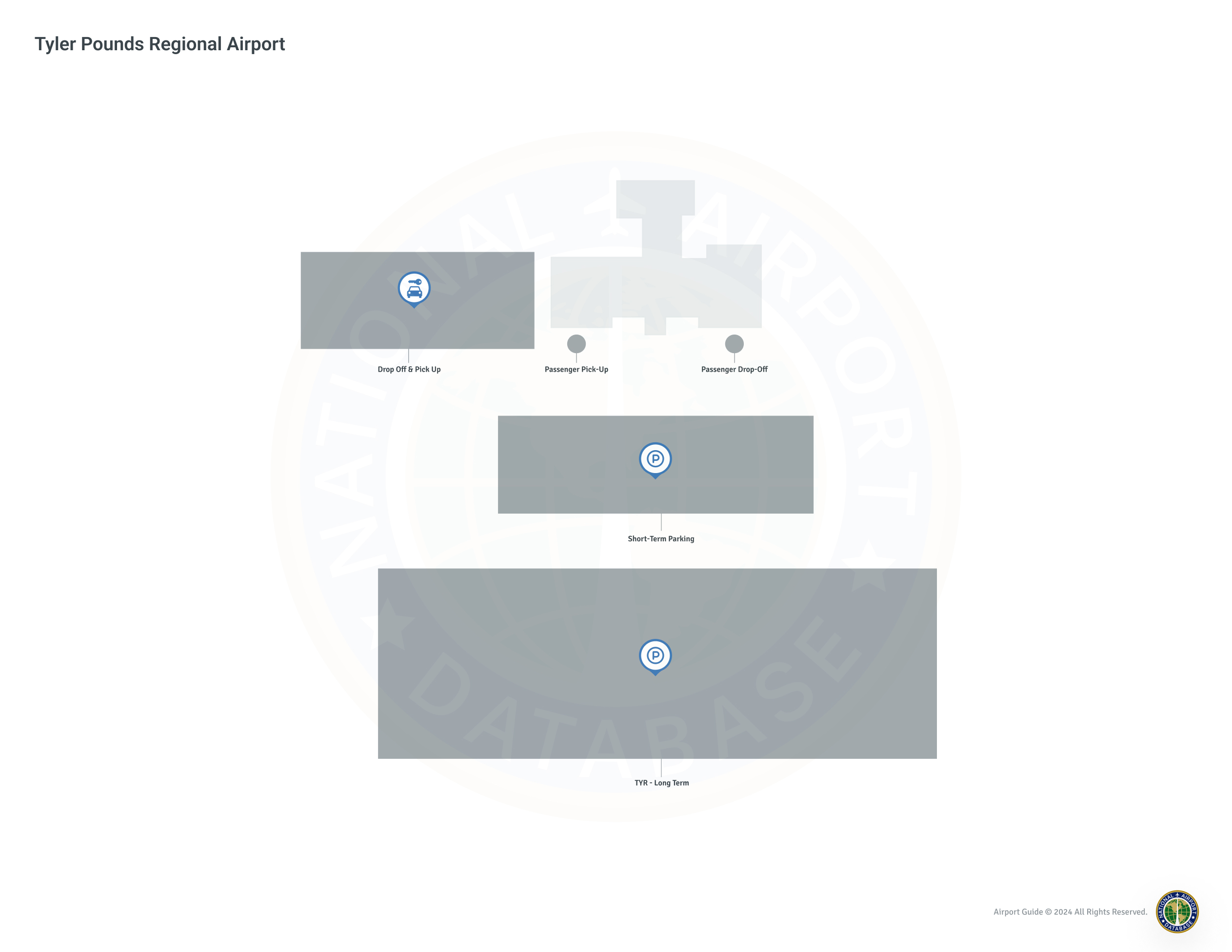 Tyler Pounds Regional Airport (TYR) Interactive Map