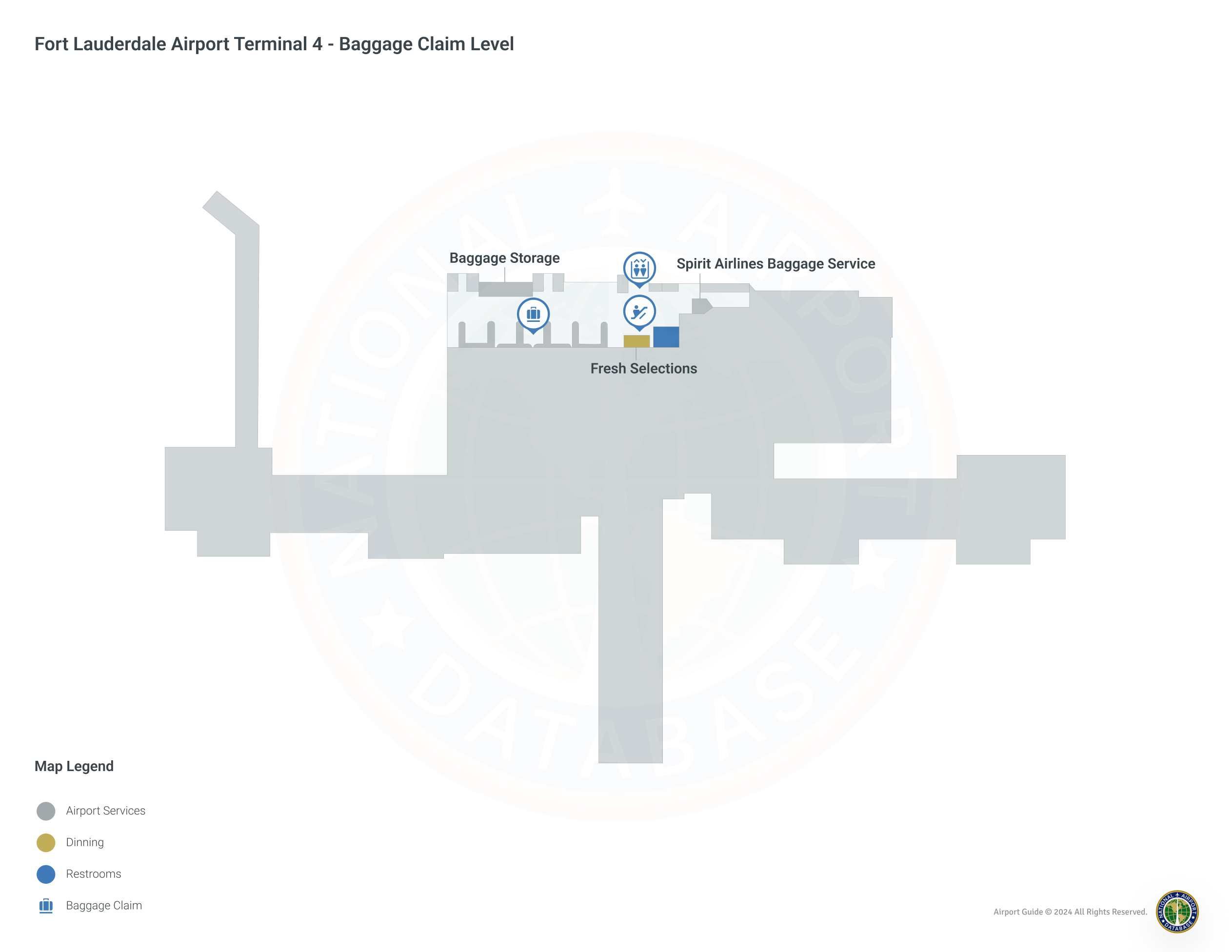 Fort Lauderdale Airport (FLL)  Terminal maps  Airport guide